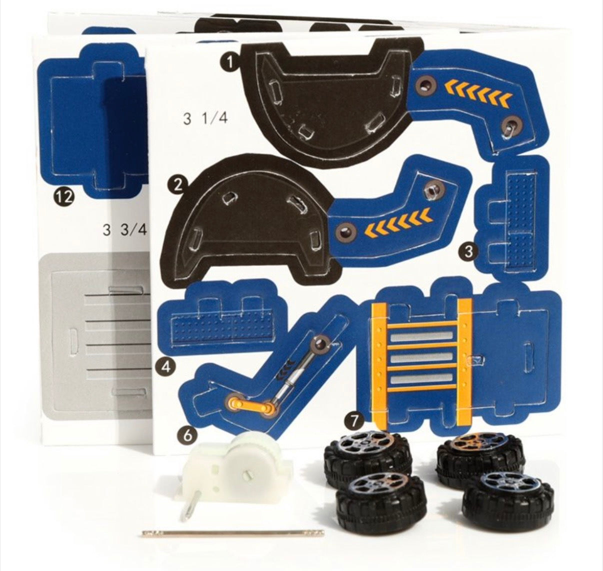 DIY Puzzle Pullback Rakennettava Auto