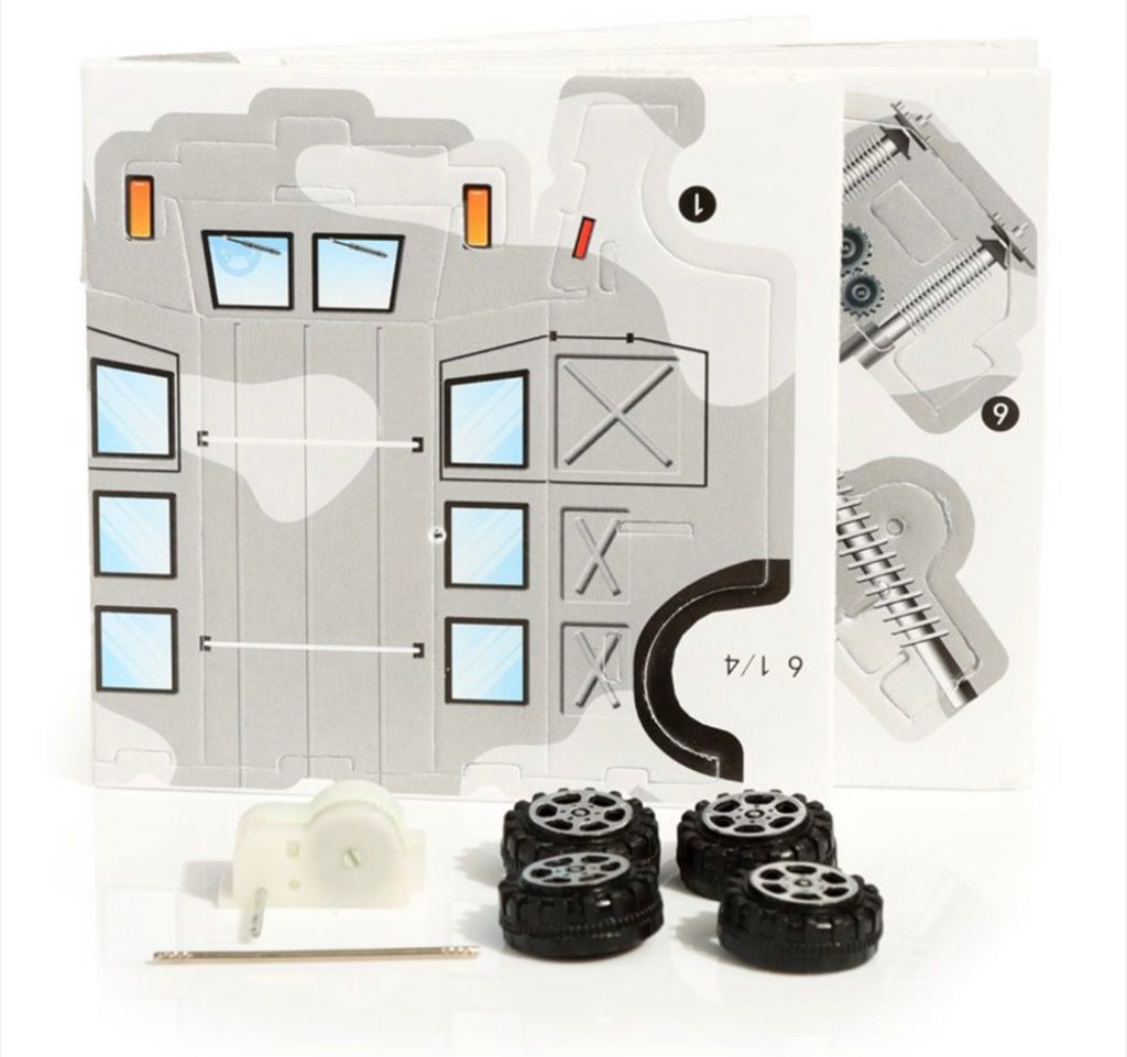 DIY Puzzle Pullback Rakennettava Kamouflage Auto