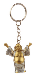 Avaimenperä lucky buddha glitter, hopea
