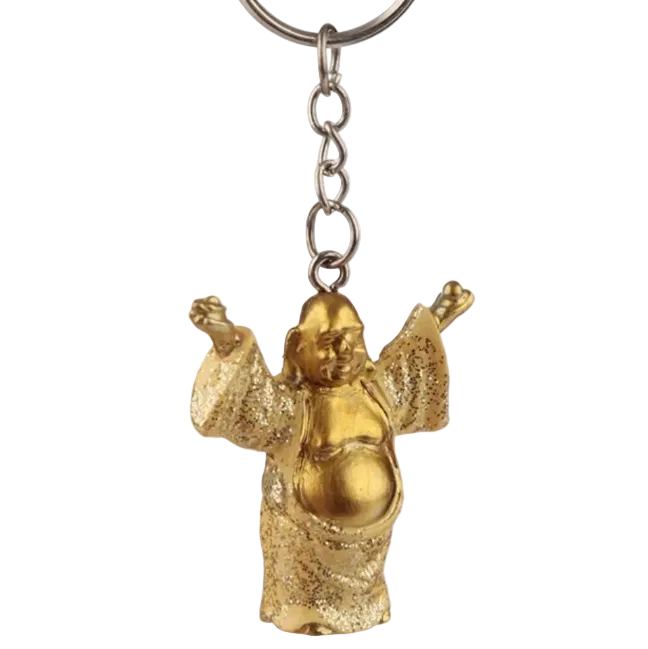Avaimenperä lucky buddha glitter, kulta