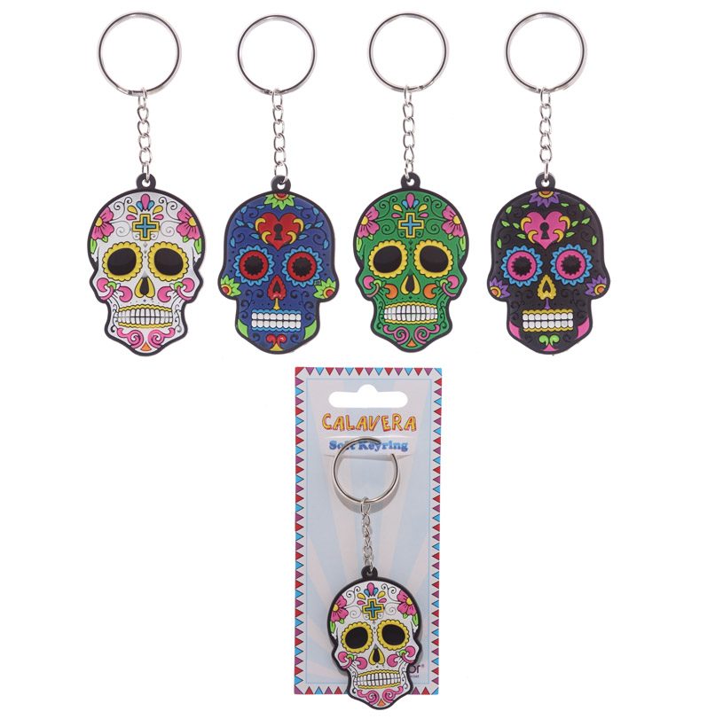 Avaimenperä sugar skull, liila