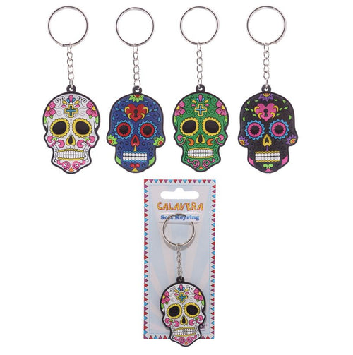 Avaimenperä sugar skull, musta