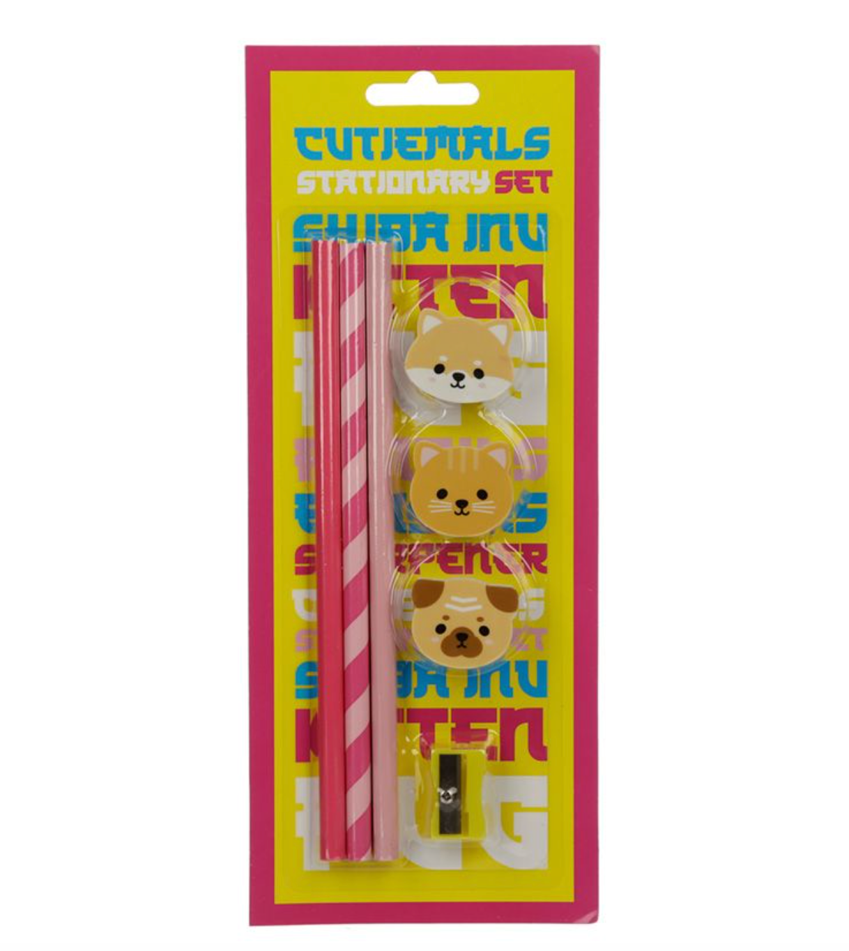 Cutiemals Mopsi, Kissa ja Shiba Inu 7-pack