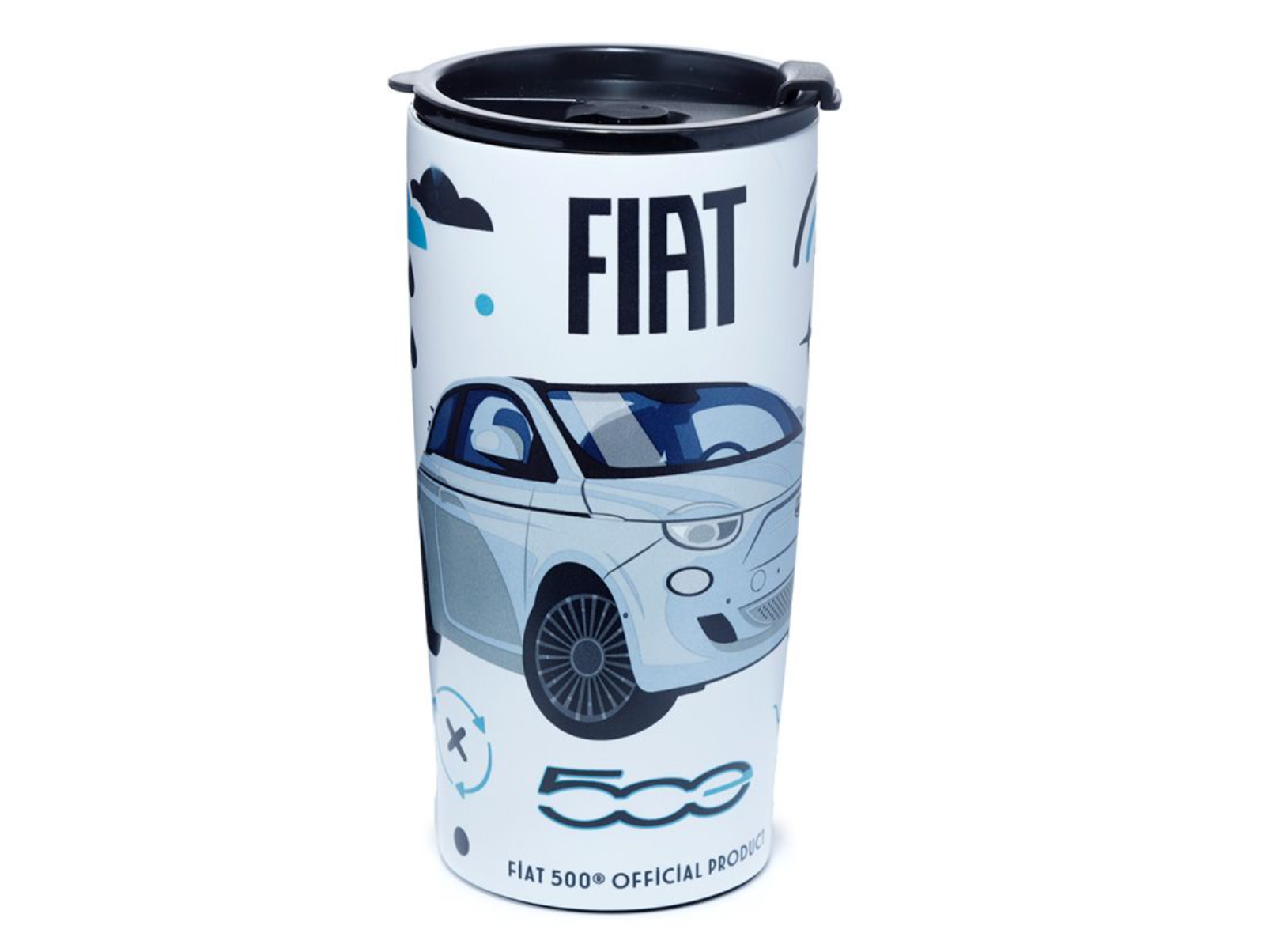 Fiat 500 Termosmuki 500ml Ruostumatonta Terästä