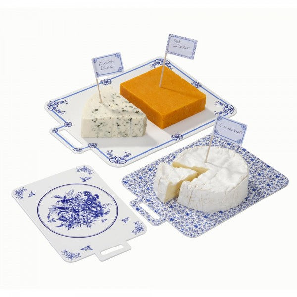 Juustotarjottimia, party porcelain blue