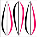 Kaakelitarra, Leaves Red/Black 6 kpl