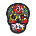 Kangasmerkki, sugar skull harmaa