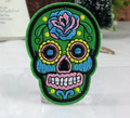 Kangasmerkki, sugar skull vihreä