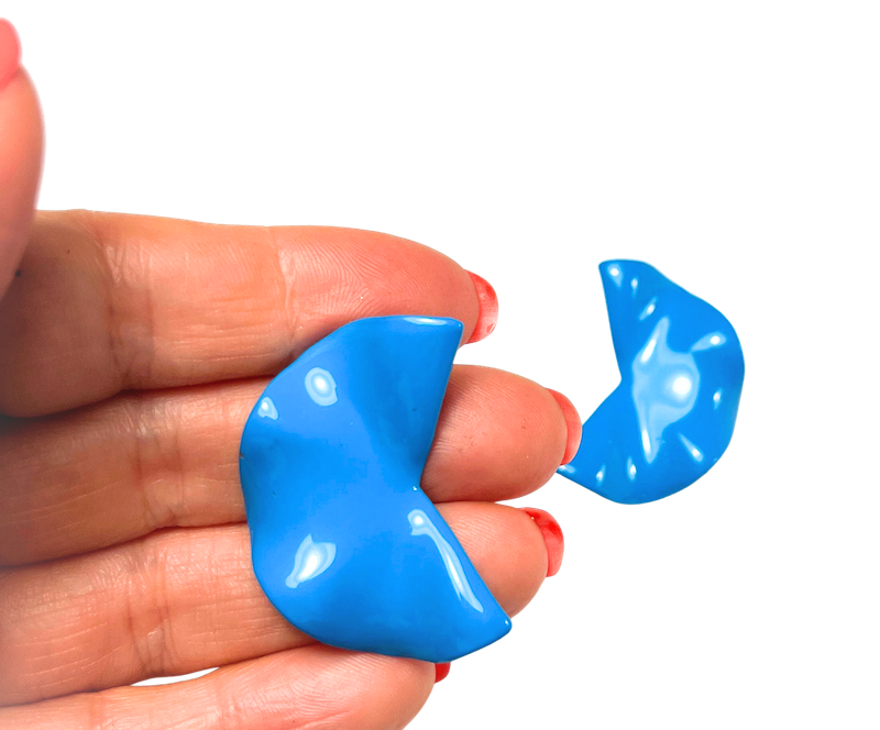 Korvakorut fortune cookie turkoosi