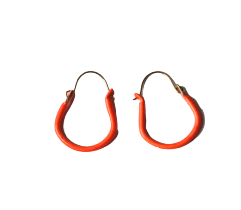 Korvakorut Hoops (1,5 cm), oranssi