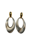 Korvakorut käärmeennahka, big oval w gold