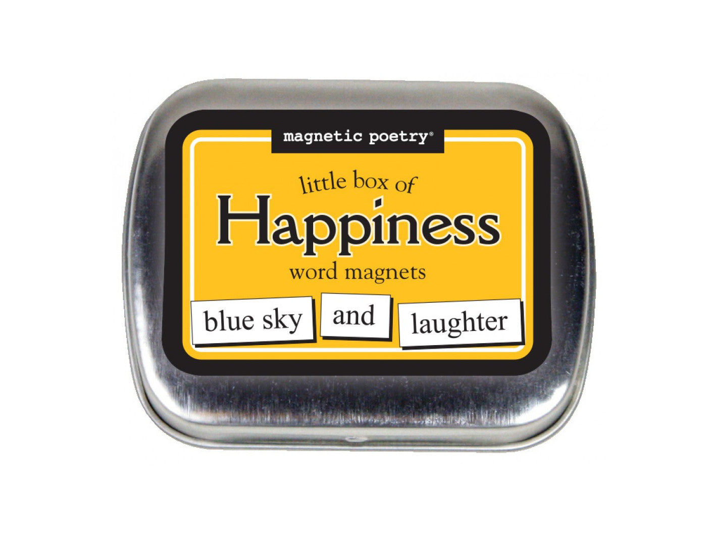 Magnetic poetry, happiness