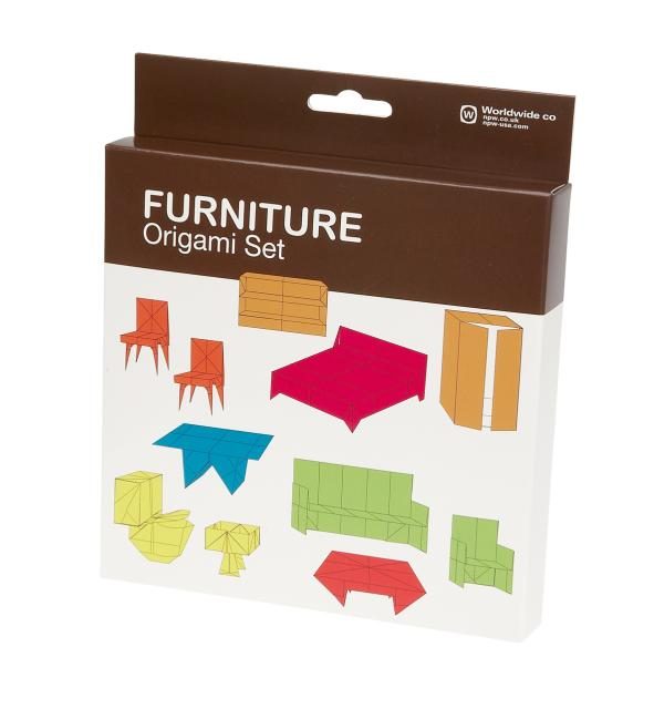 Origami huonekaluja