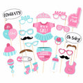 Photo booth rekvisiitta, Babyshower girl (25kpl)