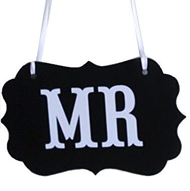 Photo booth rekvisiitta gay wedding, Mr (2kpl)
