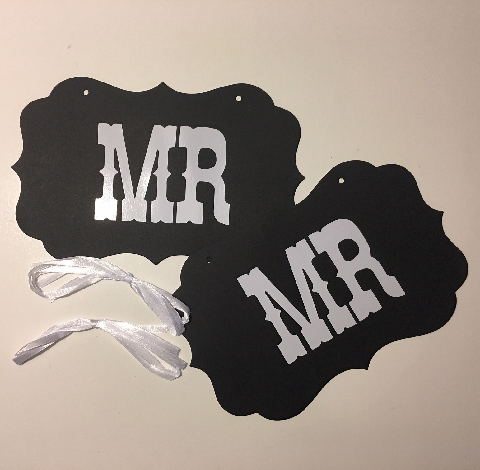 Photo booth rekvisiitta gay wedding, Mr (2kpl)