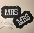 Photo booth rekvisiitta gay wedding, Mrs (2kpl)