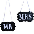 Photo booth rekvisiitta wedding, Mr & Mrs (2kpl)