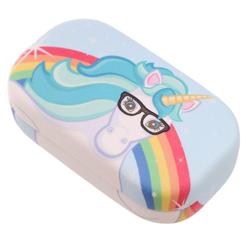 Piilolinssikotelo Unicorn, sininen