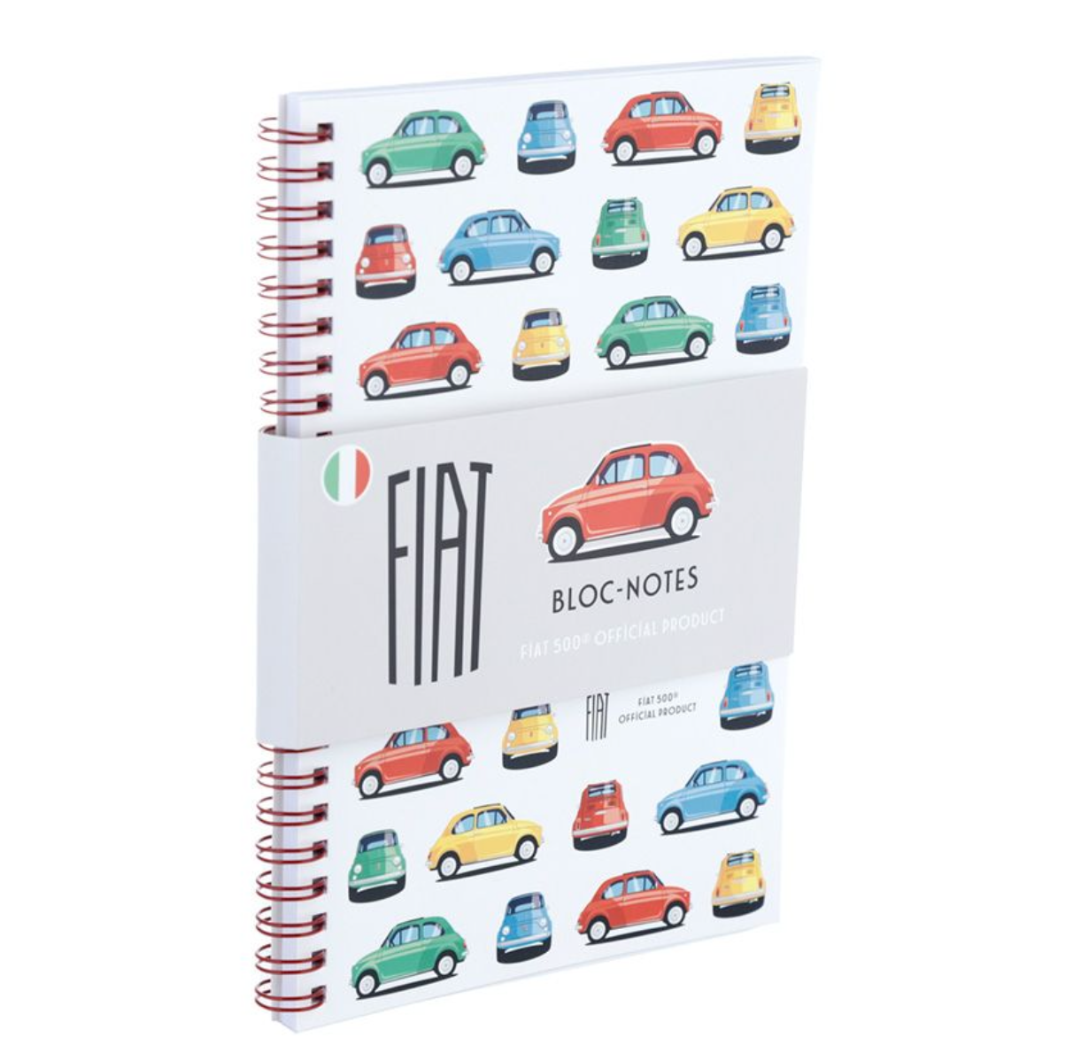 Retro Fiat 500 Spiraalisidottu Muistikirja A5