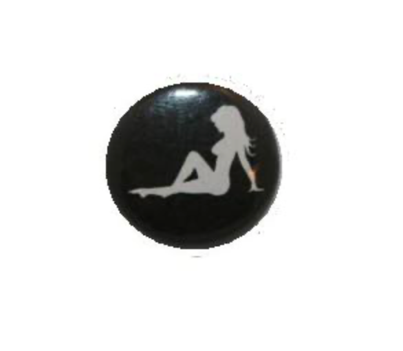 Rintanappi 25 mm, trucker girl