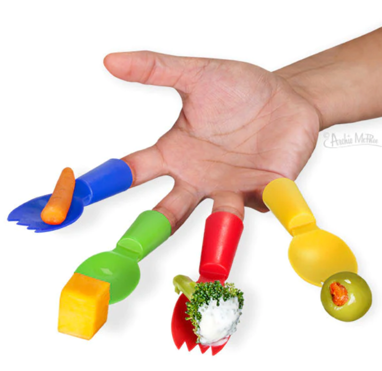 Sormiaterimet Finger Sporks muovi (4kpl)