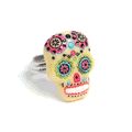 Sormus Sugar Skull, Keltainen