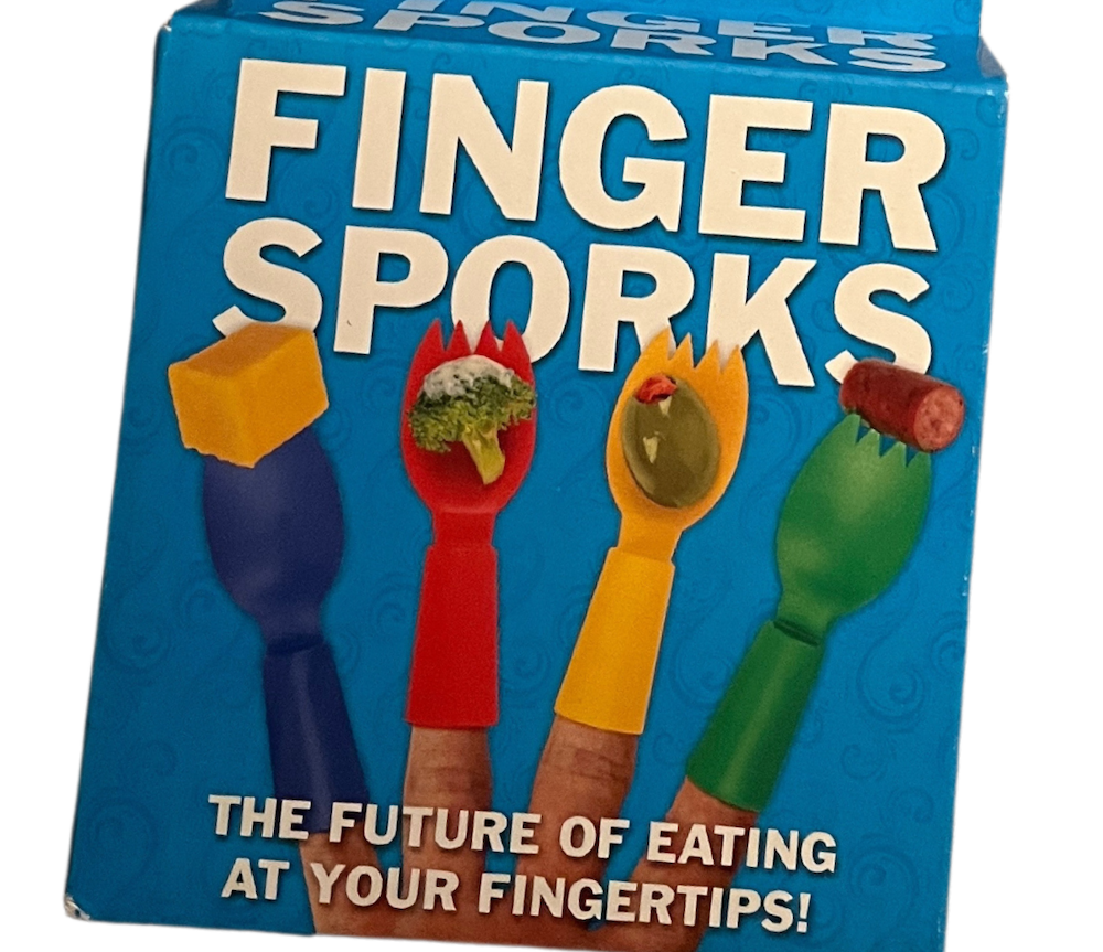 Sormiaterimet Finger Sporks muovi (4kpl)