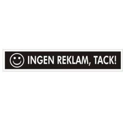 Tarra, Ingen reklam tack, smile