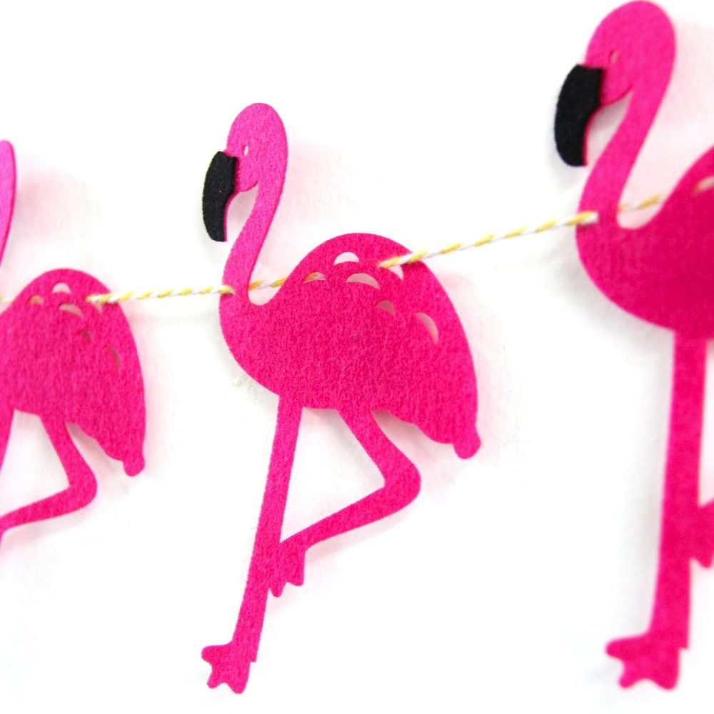 Viirinauha, flamingo & ananas