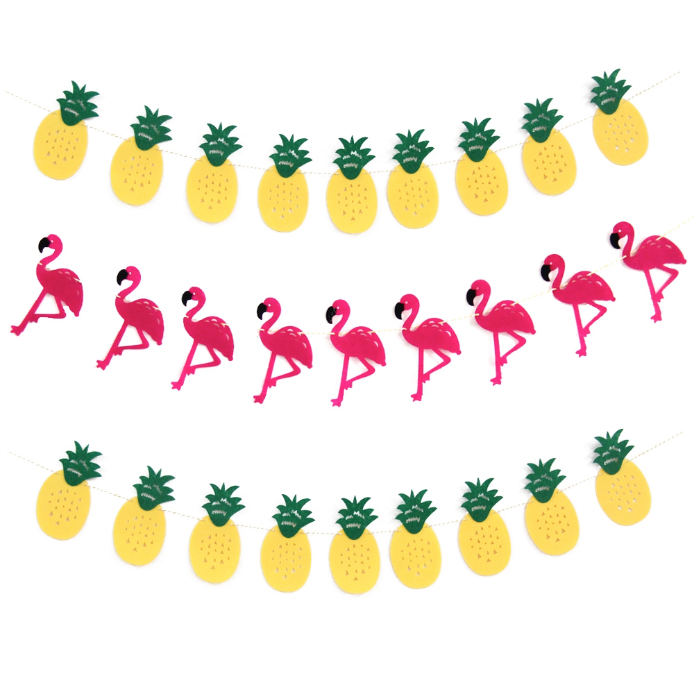 Viirinauha, flamingo & ananas