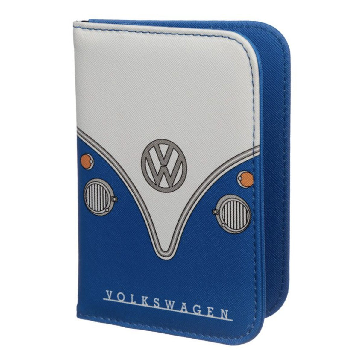 Volkswagen VW T1 camper bus sininen passikotelo ja matkalaukkutägi