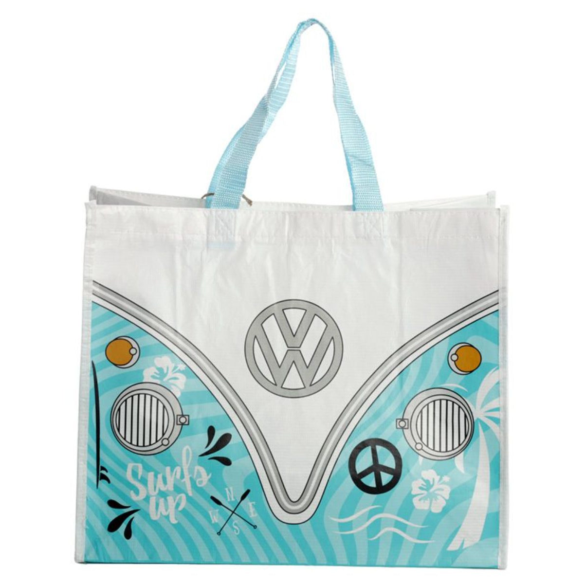 Volkswagen VW T1 camper bus surf adventure ostoskassi tehty kierrätetyistä muovipulloista