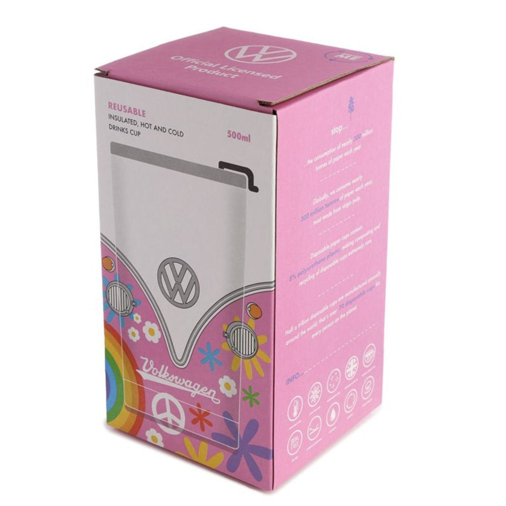 Volkswagen VW T1 camper termosmuki pinkki