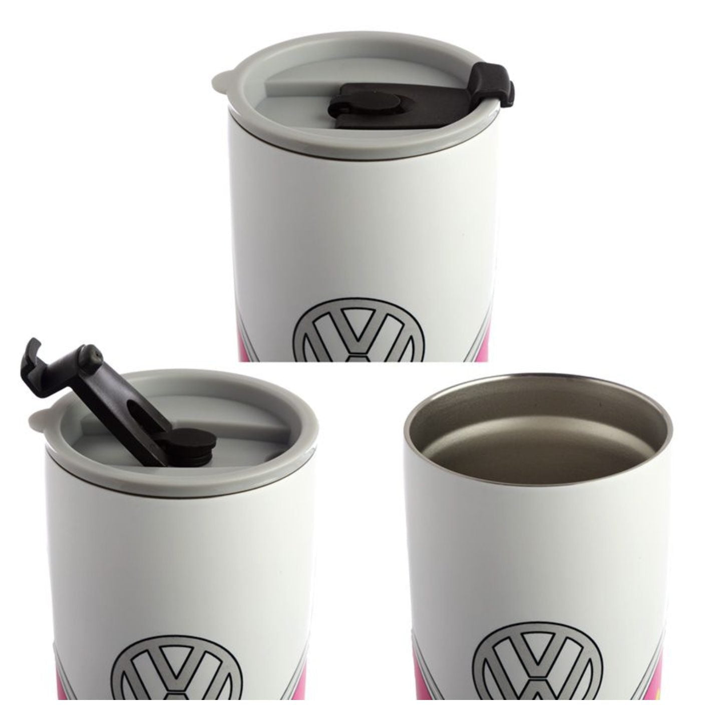 Volkswagen VW T1 camper termosmuki pinkki